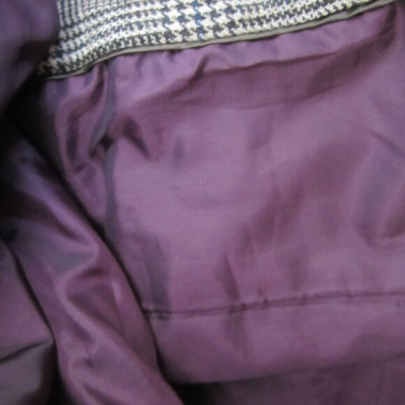 Eddie Bauer Women 18 Black Beige Houndstooth Plaid Wool Sleeveless Button Vest - Picture 11 of 11